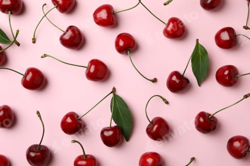 Preview: Concept of sweet berry with red cherry