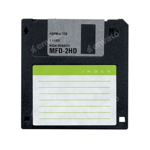 Preview: floppy disk isolated on the white background