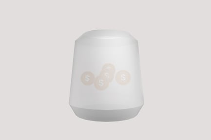 Preview: Money Jar with Label 3D Illustration
