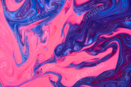Preview: Abstract Paint Color Background. Exoplanet Cosmic Sea Pattern, Paint Stains. Marbleized Effect