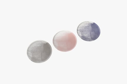 Preview: Round Appetizer Plates - Watercolor Wash Set