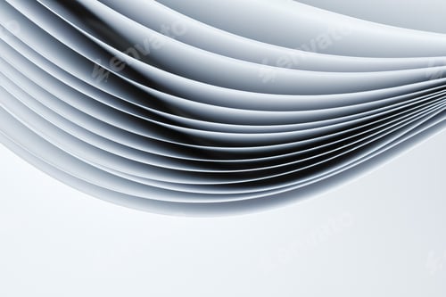 Preview: Abstract background, sheets of paper forming a pattern of curved lines.