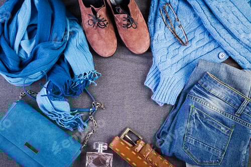 Preview: Fashion outfit. Shopping concept