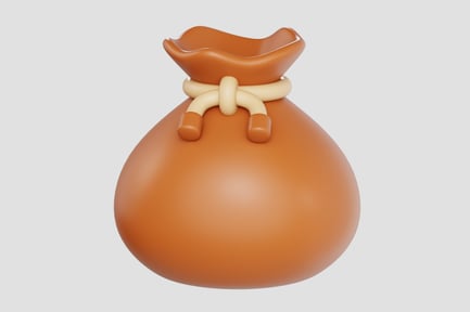 Preview: Zakat Donation Bag 3D Icon