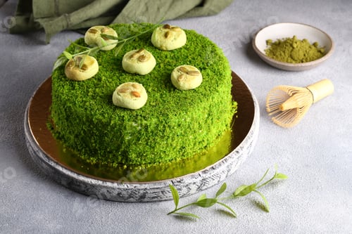Preview: Cake with Matcha Tea