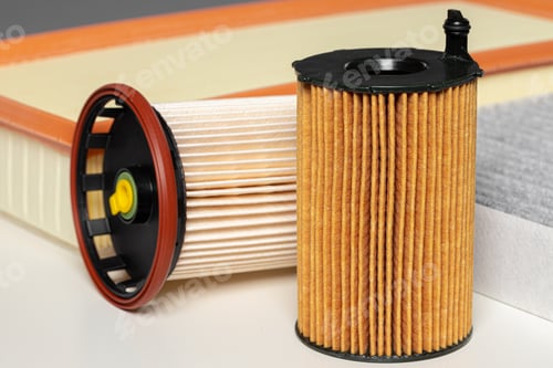 Preview: Auto filters close up. New parts for the car