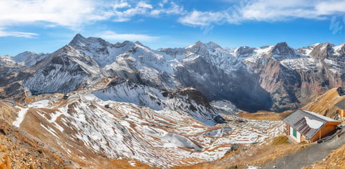 Preview: Fabulous view of Grossglockner High Alpine Road at autumn.