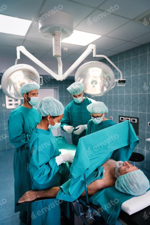 Preview: Medical Staff Performing a Procedure on Patient