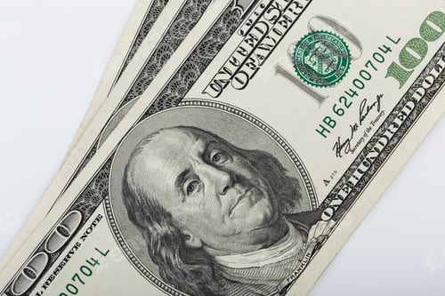 Preview: Macro Image of United States One Hundred Dollar Bill