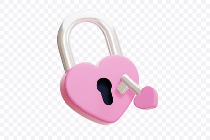 Preview: Heart Padlock Love
