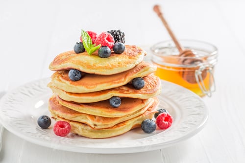 Preview: Yummy american pancakes for breakfast in the morning