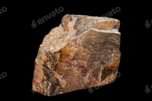 Preview: macro stone mineral jasper on black background