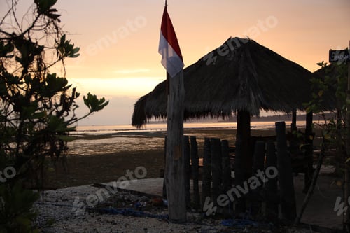Preview: Gili Air, Lombok / Indonesia »; August 2017: Sunset from Gili Air Island