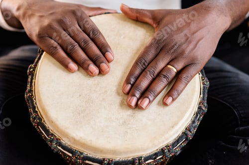 Preview: Musician Playing Drum.