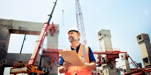 Preview: Construction Worker Planning Constractor Developer Concept