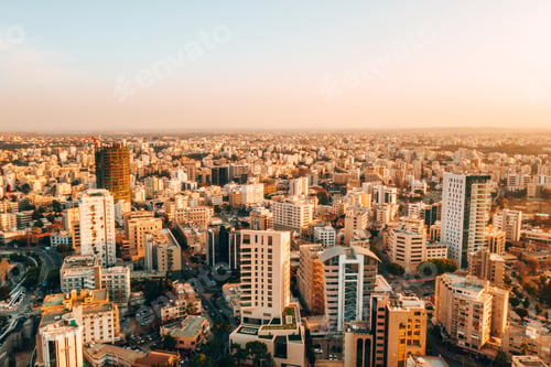 Preview: Aerial view of Nicosia, Cyprus