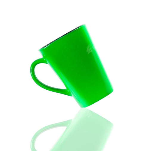 Preview: Green mug isolated on white background
