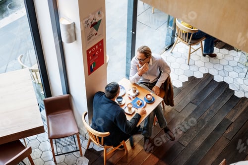 Preview: Coffee Shop Talking Leisure Lifestyle Relaxation Concept