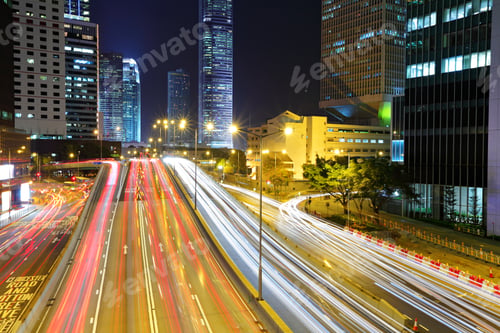 Preview: traffic in urban at night