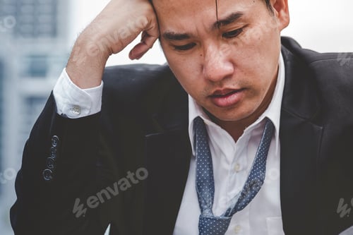 Preview: Unemployed Jobless People Crisis who Recession, Stress and lose job. Despair office People