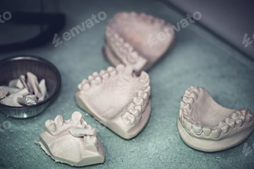 Preview: Dental Molds and Tools in a Dental Lab