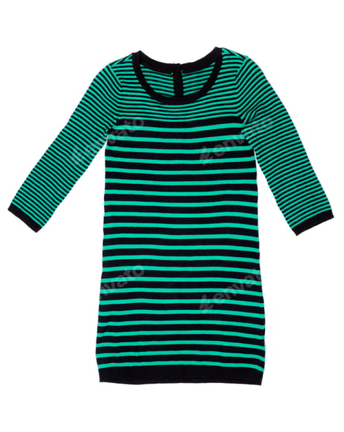Preview: Knitted striped dress