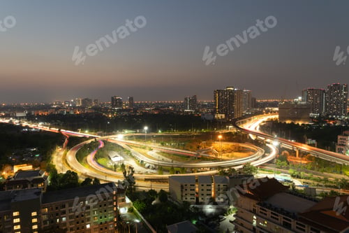 Preview: Bangkok downtown, Thailand in urban city in Asia.