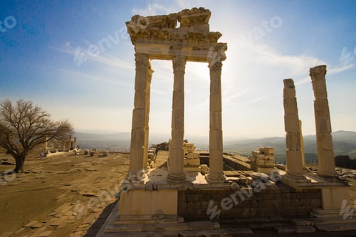 Preview: Ruins of the Temple of Apollo in Side in a summer day, Antalya, Turkey