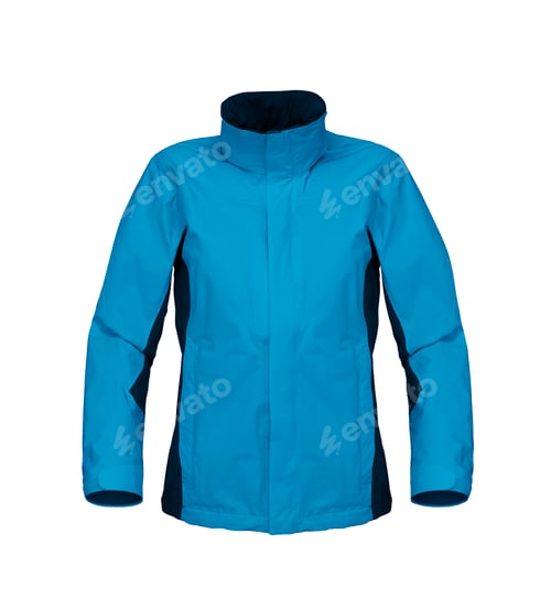 Preview: blue jacket isolated on white background