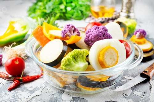 Preview: raw vegetables