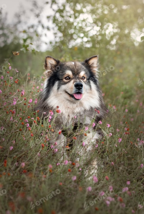 Preview: Portrait of a young Finnish Lapphund dog