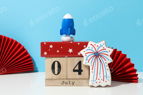 Preview: Composition for 4 july, Independence Day of USA