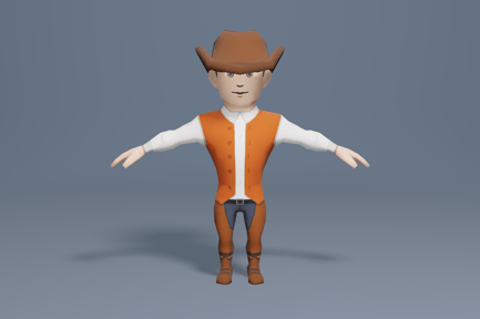 Preview: Cowboy man in outfit
