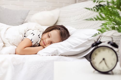Preview: Cute little child girl sleeping
