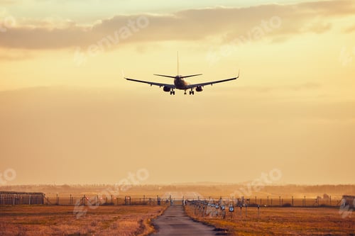 Preview: Landing at the sunset