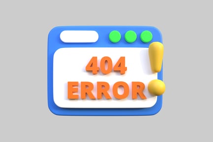 Preview: 404 error cartoon screen design