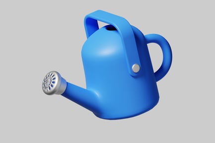 Preview: Blue garden watering can asset
