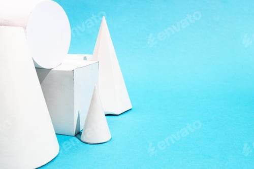 Preview: several hand-crafted geometric objects close up