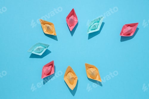 Preview: Concept of leadership and business with paper boats