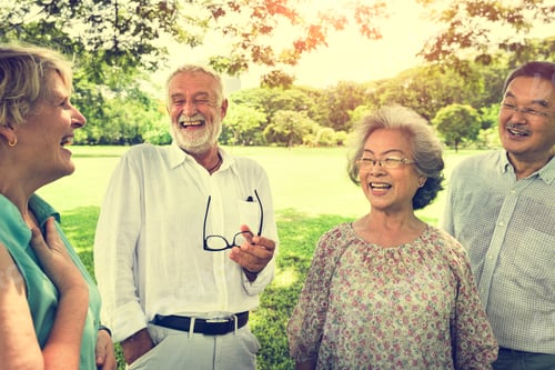 Preview: Group of Senior Retirement Friends Happiness Concept