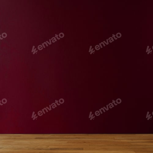 Preview: Dark burgundy background for copy space and wooden table