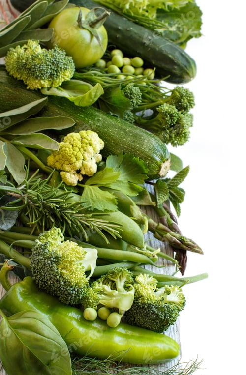 Preview: Green vegetables border