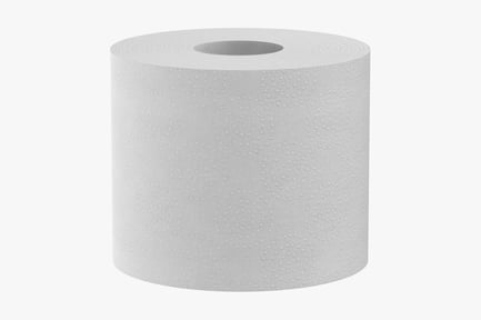 Preview: Embossed White Toilet Tissue Roll