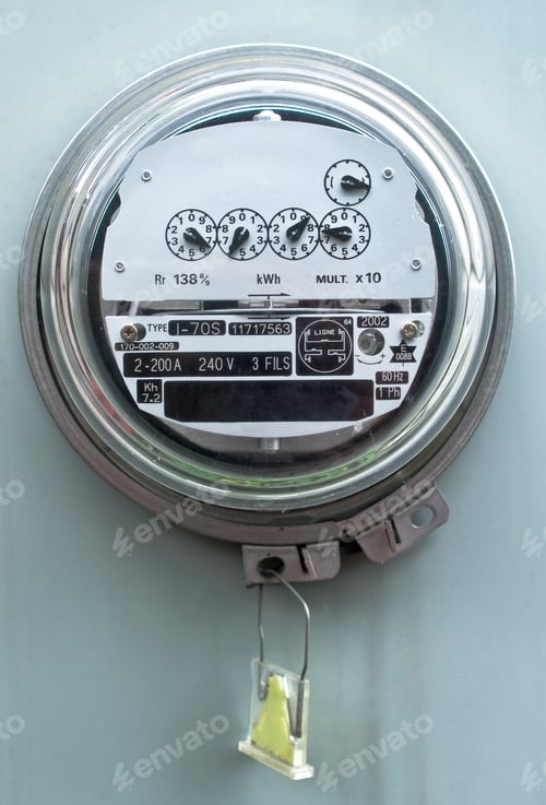 Preview: Electric meter front view