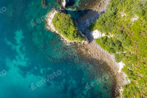 Preview: aerial view of Hahei Beach New Zealand