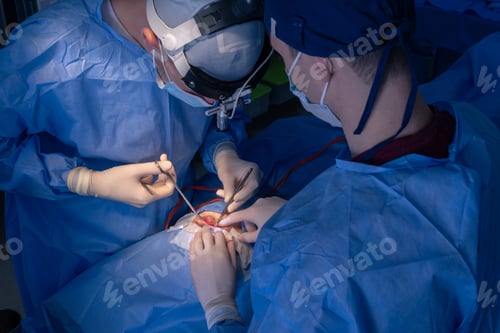 Preview: Surgical Team Performing Operation in Hospital Operating Room