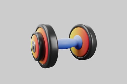 Preview: Cartoon style dumbbell weight