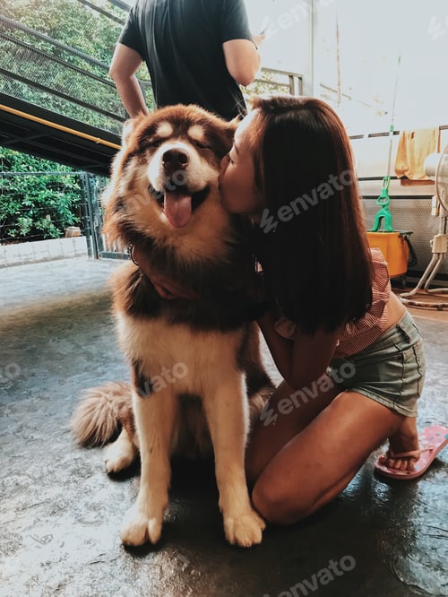 Preview: Woman Giving Affection to her Furry Friend