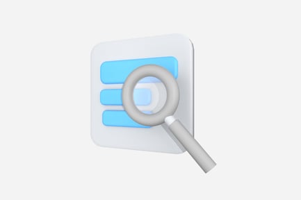 Preview: Search 3D Illustration