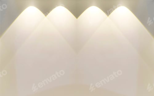 Preview: Warm light beam shines on a wall